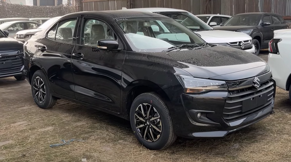 Maruti Suzuki Dzire new model sedan taxi — front three-quarter for city and airport